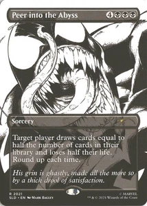 MTG Peer Into The Abyss (2002) *Non-Foil* Full Color Secret Lair: Venom MT/NM - Picture 1 of 2