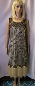 Abito stile flapper con fodera (700-262) - Foto 1 di 13
