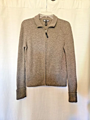 REI Lambswool 长袖冰川毛衣棕色女式 M 码 — 第 1/4 张图片