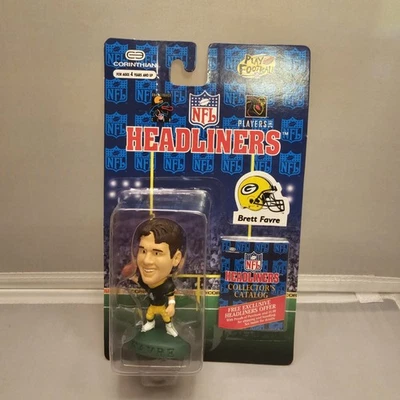 NFL Brett Favre Green Bay Packers Headliners Action Figure Football NEW 1996 HOF - Image 1 of 4