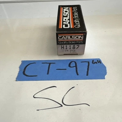 Carlson H1187 Palanca de Freno de Estacionamiento Pivote Pin Arandela Calidad Repuesto Foto 1 de 4