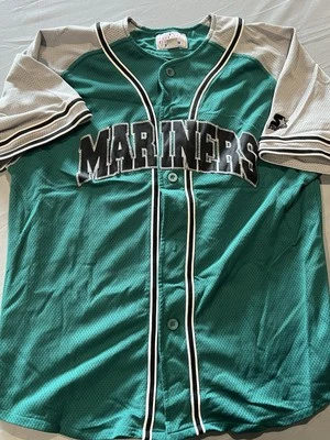 Vintage Starter MLB Seattle Mariners Jersey Ken Griffey Jr #24 Kids size Large - Image 1 of 4