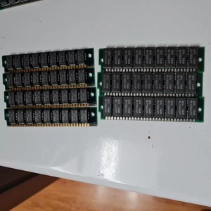 lot of 7 30-Pin 9-Chip Parity FPM Memory SIMMs Untested - Picture 1 of 3