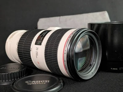 Canon EF 70-200mm f/4 L IS USM Zoom Lens [Good w/case] From Japan Fast Shipping - Image 1 of 4