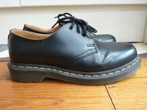 Dr Martens 1461 3-Hole Black Smooth Leather Oxford Shoes Size UK 6 - ex+ cond. - Picture 1 of 12