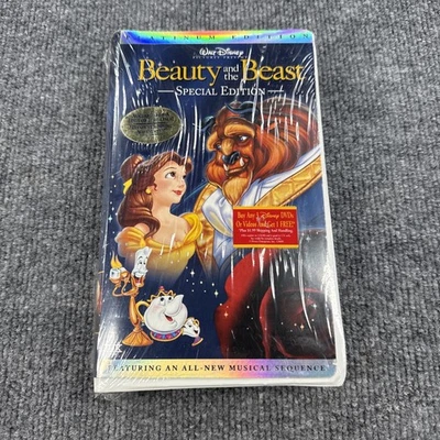 Beauty and the Beast Platinum Edition VHS Sealed NIB 2003 Disney Promo 25125 - Image 1 of 4