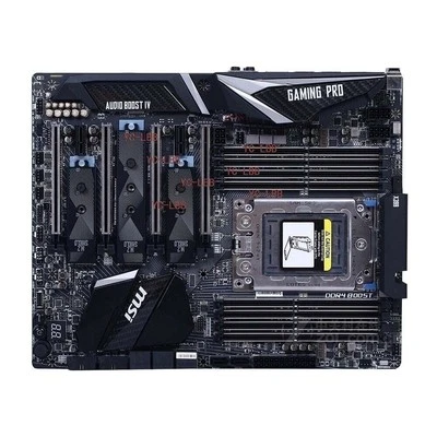 For MSI X399 GAMING PRO CARBON AC Motherboard Socket TR4 DDR4 ATX Motherboard - Image 1 of 3