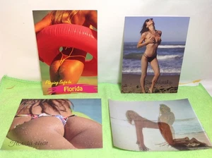 4 beach theme Postcards - Women / girls Swimsuits / bikinis / thong - 4" x 6" - Picture 1 of 5