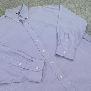 Jos A Bank Dress Shirt Mens 17.5 - 35 Regular Fit Button Down Traveler - Picture 1 of 10