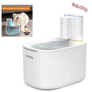 Cat Water Fountain Wireless and Battery Operated 118oz/3.5L Large Capacity - Picture 1 of 10