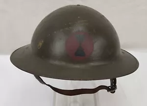 WWI USA 7th Division Mark 1 Brodie Helmet - Picture 1 of 8