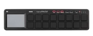 Korg nanoPAD2 Slim-Line USB MIDI controller Black New - Picture 1 of 3