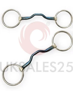 Loose Ring Ported Blue sweet iron snaffle Bit (UKSALES25®) *SAME DAY DISPATCH* - Picture 1 of 3