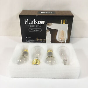 Hudson Bulb Co. Warm White Vintage Dimmable Light Edison Bulbs Pack Of 4 Used