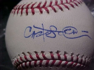 CARLOS PENA TAMPA BAY RAYS SIGNED OML BALL - Picture 1 of 2