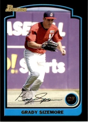 2003 BOWMAN DRAFT PICKS & PROSPECTS - #BDP157 GRADY SIZEMORE CLEVELAND INDIANS - Image 1 of 2