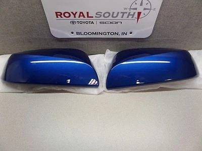 Juego de cubiertas de espejos retrovisores Toyota Tacoma 2016 2017 azul 8T0 sin señales de giro originales OEM Foto 1 de 4