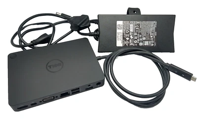 Dell Dock WD15 USB-C Type-C K17A 05FDDV & 130W AC Adaptor 19.5V 6.7A M55GJ - Image 1 of 4