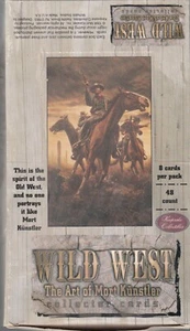 Caja de tarjetas coleccionables no deportivas vintage Wild West Mort Kunstler - Imagen 1 de 3