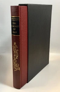 Heritage Press THE DESCENT OF MAN Charles Darwin 1972 Leather  - Picture 1 of 10