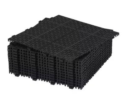 Azulejos cuadrados negros entrelazados Home Depot (3 cajas) Foto 1 de 4