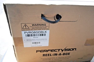 1000 FT BLACK RG6 CATV COAXIAL CABLE 3 GHZ PERFECT VISION PVRG6GDBLK W/MESSENGER - Picture 1 of 2