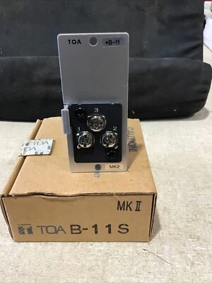 NUEVO Módulo de entrada de línea equilibrada TOA B-11S sellado para serie 900  Foto 1 de 3