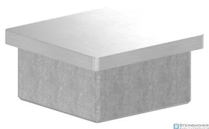 Tapa plana de acero inoxidable para tubo 50x50x3,0mm,V2A | STEINBACHER© - Imagen 1 de 3