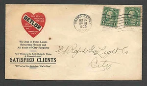 DATED 1923 GRAND RAPIDS MI DETLOR DEALS IN FARMLAND HOMES RENTALS & INSURANCE - Picture 1 of 1