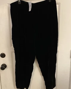 Pantalone donna August Max in velluto nero nuovo con etichetta tg 3X - Foto 1 di 3