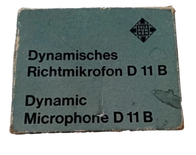 TELEFUNKEN D 11 B  DYNAMISCHES RICHTMIKROFON VINTAGE OVP - Bild 1 von 4