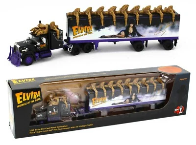 2021 DCP 1:64 *ELVIRA MISTRESS OF THE DARK* MACK Super-Liner Semi Truck *NIB* - Image 1 of 4