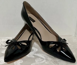 Women's Joan & David Dagardner Kitten Heels Black Pumps Size 8 New - Picture 1 of 7