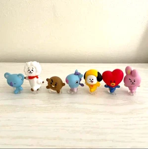 BT21 Mascot Mini Figure Set of 7 BTS Japan limited Capsule Toy RJ Chimmy Cooky - Picture 1 of 12