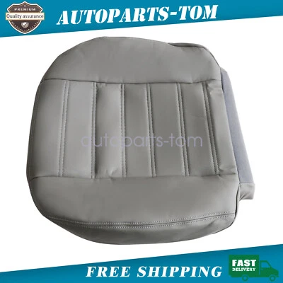 Passenger Side Bottom Leather Seat Cover Fit For 03 2004 to 2007 Hummer H2 Gray - Image 1 of 4