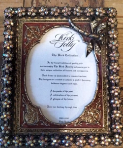 1990 Kirk's Folly metal & rhinestone dragonfly pic frame/ - Picture 1 of 10