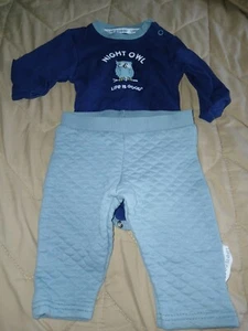 Life is Good Boys Outfit Night Owl Size 3-6M - Picture 1 of 5