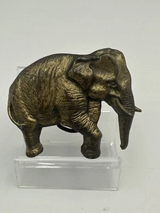 Vintage Messing Elefant Gürtelschnalle 3,25" Ganzkörper - Bild 1 von 14