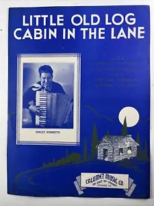 1935 Little Old Block Cabin in the Lane Noten Smiley Burnette Ukulele Gitarre - Bild 1 von 7