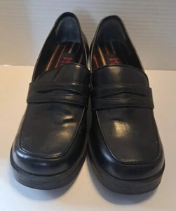 Womens Mudd Y2K 90s Oxford Scottie Loafer Chunky Platform Shoes Black Size 6.5  - Picture 1 of 8