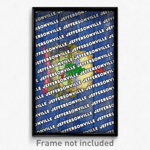 Jeffersonville Vermont Poster (VT City Souvenir 11x17 Town Print) - Picture 1 of 1