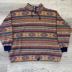 Vintage Jeans Wear Aztec Sweatshirt Adult Large Striped Southwestern Sweater Men - Picture 1 of 8