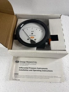 Orange Research Differential Pressure Gauge Part No. 1516-S1044/1500 PSI - Picture 1 of 14