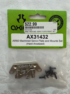 Axial AR60 Machined Servo Plate and Mounts Set in Hard Anodized NEW - Image 1 of 2