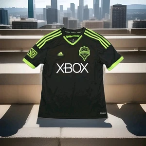 Seattle Sounders FC Trikot Jugend groß 2014/2015 dritter Fußball Xbox schwarz MLS EUC - Bild 1 von 16