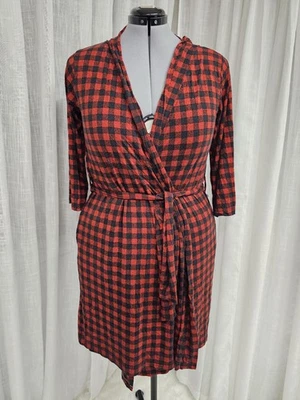 Bata de corbata a cuadros Posh Peanut negra y roja talla 2X Foto 1 de 4