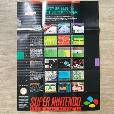 Super Nintendo SNES Aufbau Anleitung großes Poster HW(G)-SNSP-NOE - Bild 1 von 2