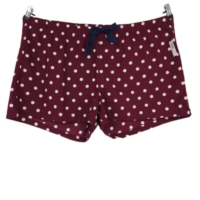 Antiguo Pijama Azul Marino Popelina Boxer Shorts Berry Lunares Tirar de tiro alto Nuevo con etiquetas 2XL Foto 1 de 4