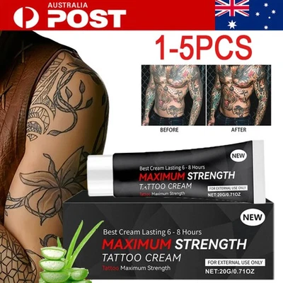 1-5X Tattoo Numibing Cream Gel 20 Grams Up to 6 Hours Extra Strength for Tattoos - image 1 of 4