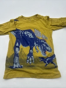 Carters Long Sleeve Shirt Youth Boy Size 5 Graphic Print Dinosaur ..#31158 - Picture 1 of 8